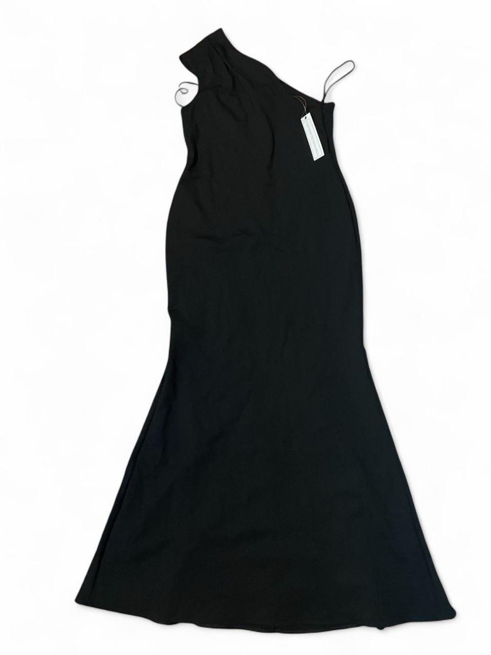 Dress the Population Black One-Shoulder Evening Gown
